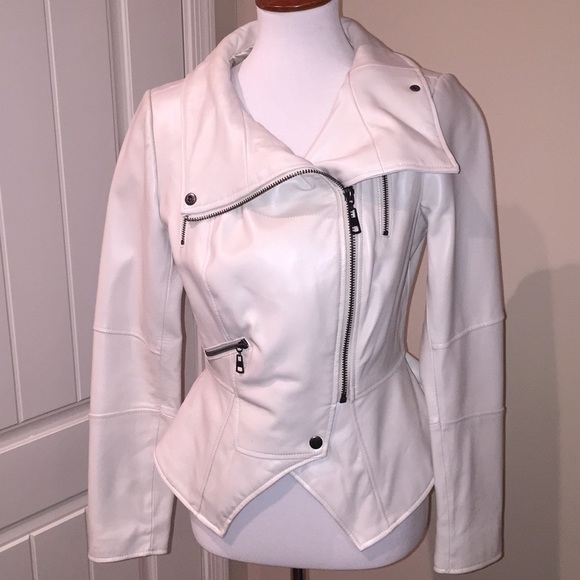 get it live it Jackets & Blazers - G.I.L.T leather jacket size 6 in cream final price